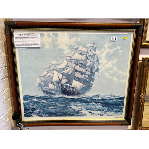 118 - Large ship picture (Montague Dawson)