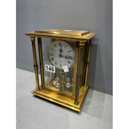 146 - Quality heavy larger size carriage clock