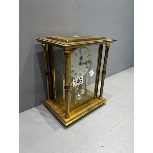 146 - Quality heavy larger size carriage clock