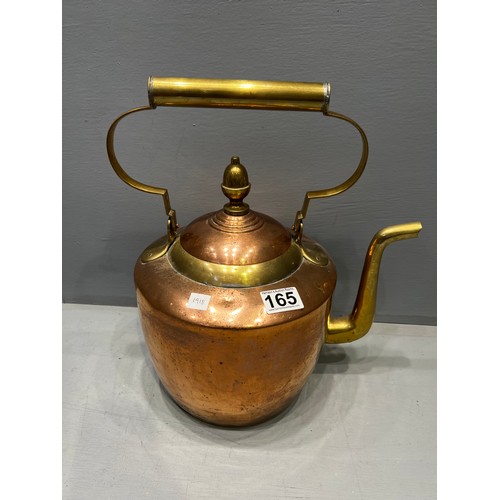 165 - Large early 20th century copper kettle