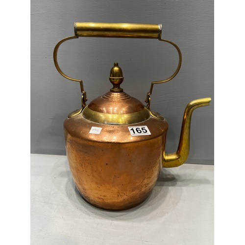 165 - Large early 20th century copper kettle