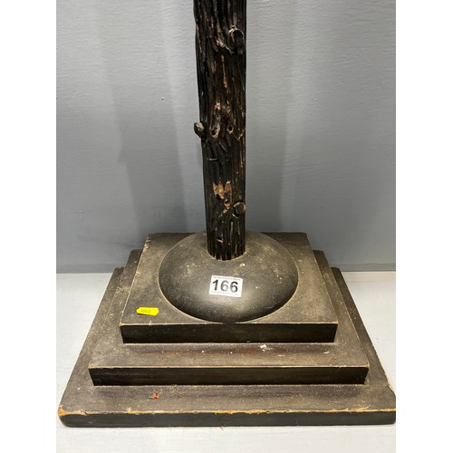 166 - Large 20th century wooden cross