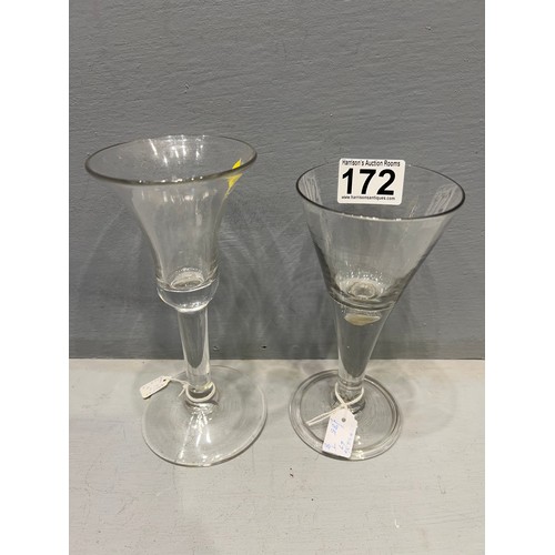 172 - 2 Early Rummer glasses