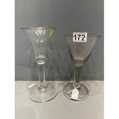 172 - 2 Early Rummer glasses