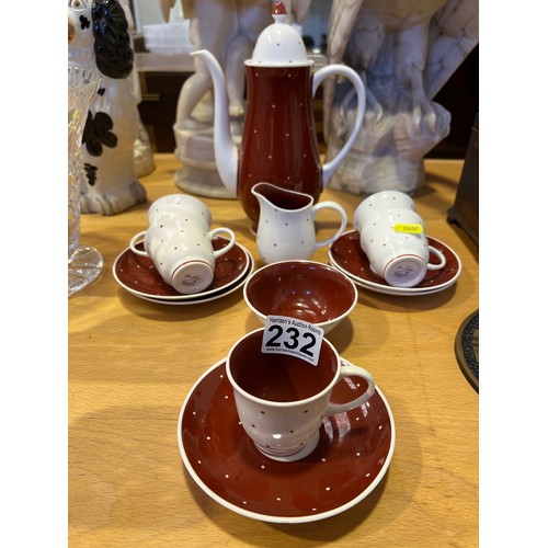 232 - Superb Suzie cooper mid century tea set