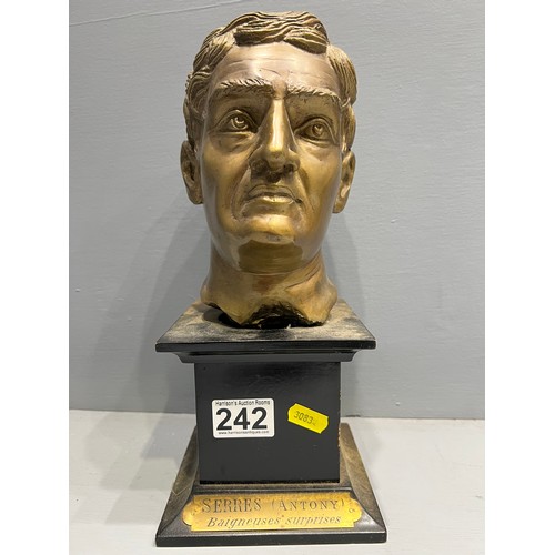 242 - Bronze bust 20th century