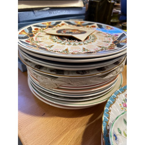 248 - Large collection plates inc miniature etc