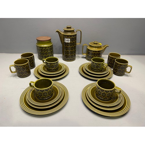 249 - Retro mid century Hornsea tea/coffee set