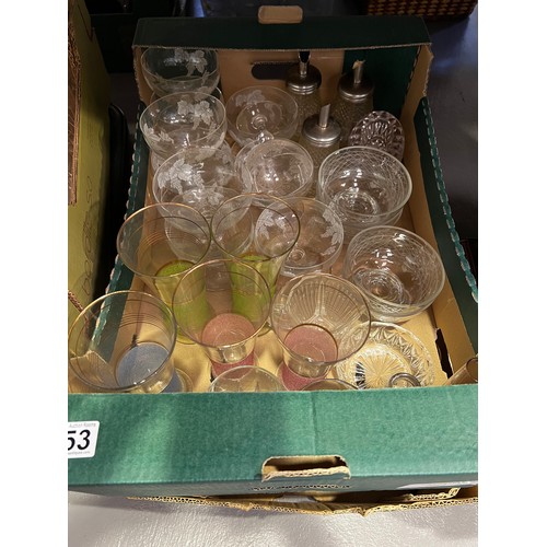 253 - 4 Box's of glass ware