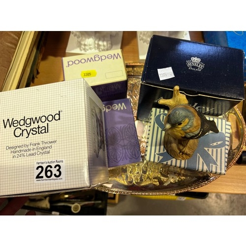 263 - Tray of Wedgwood & Ansley