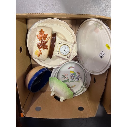 279 - Box of pottery