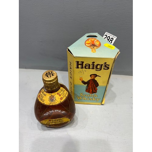 298 - Box vintage Haigh's scotch whiskey (unopened)