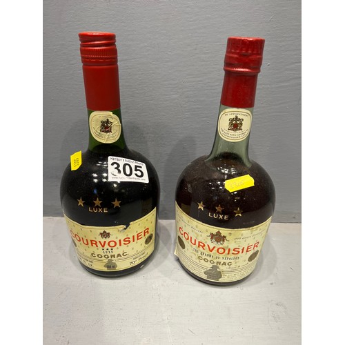 305 - 2 Vintage cognac (unopened)