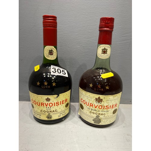 305 - 2 Vintage cognac (unopened)