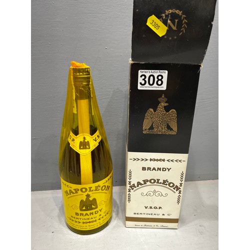 308 - Boxed napoleon brandy (unopened)