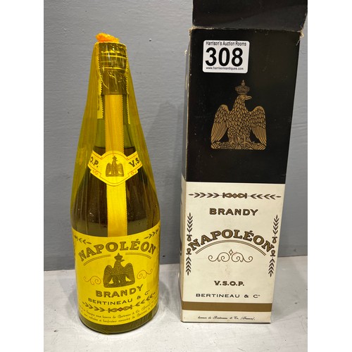 308 - Boxed napoleon brandy (unopened)