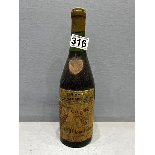 316 - 1940's unopened vintage wine