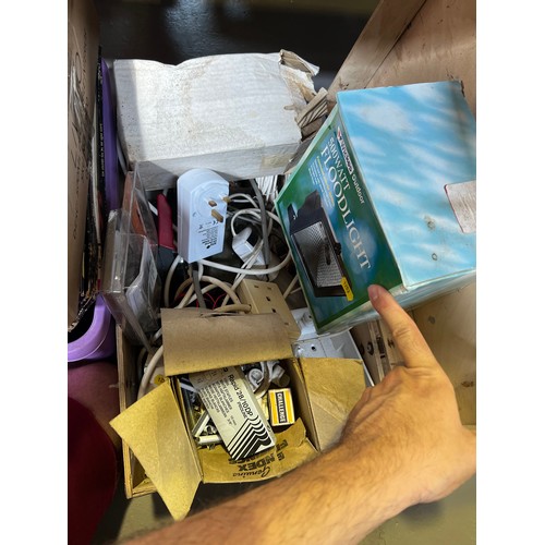 334 - Box of electrical items