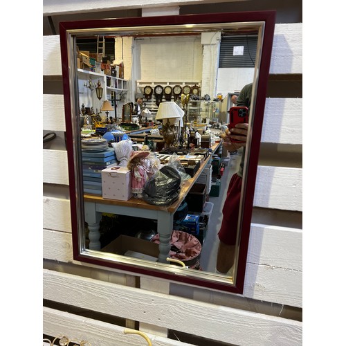 381 - Bevelled edge mirror + mirror