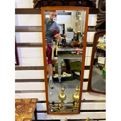 383 - Mid century Teak wall mirror Danish ?