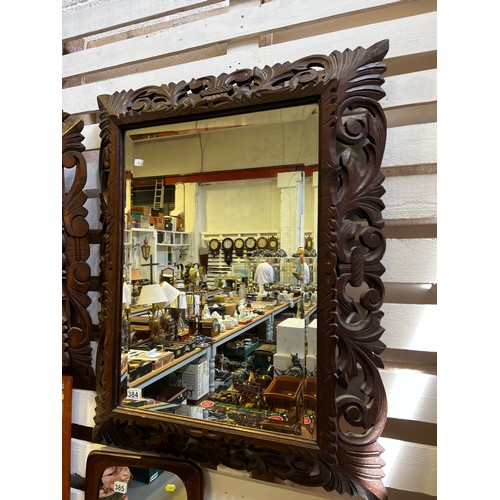 384 - Large Victorian Bevelled edge French mirror