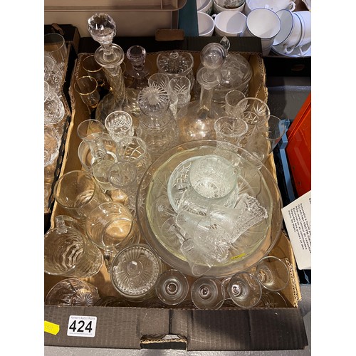 424 - 2 Box's of glass ware