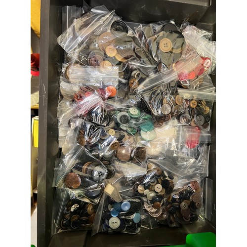 456 - 3 Trays of collectables Buttons