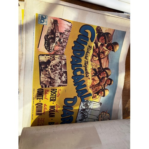 468 - Large Quantity of Vintage film posters A/F