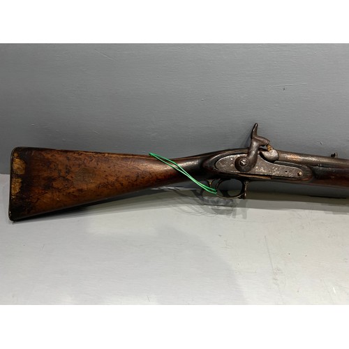 475 - 1857 Enfield Musket, Indian Army issue still having rack number on stock A/F Condition