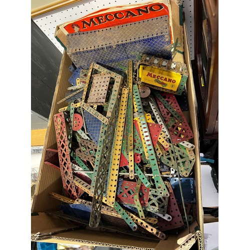 499 - Box full of Vintage Meccano