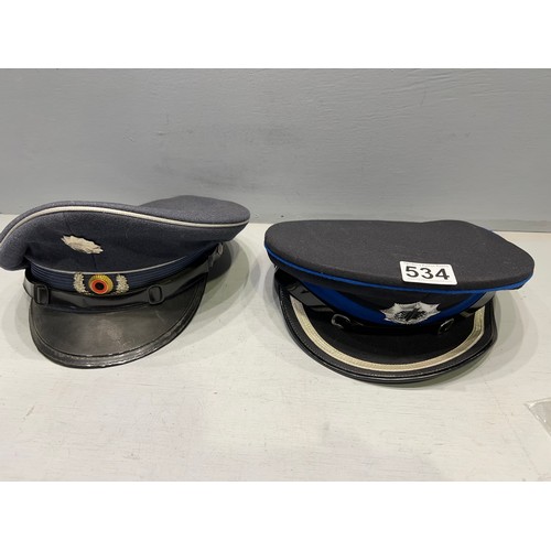 534 - 2 Military hats