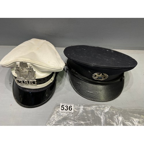 536 - 2 Military hats