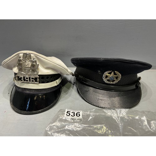 536 - 2 Military hats