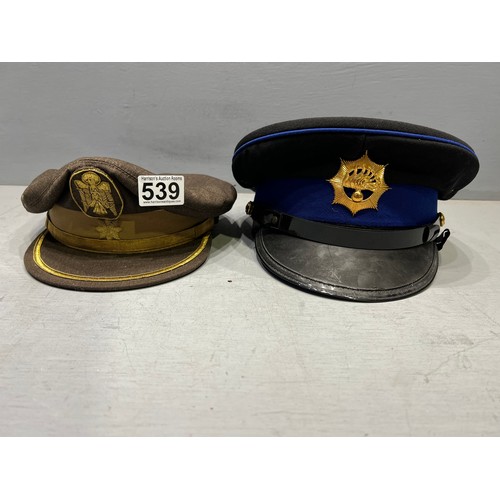 539 - 2 Military hats