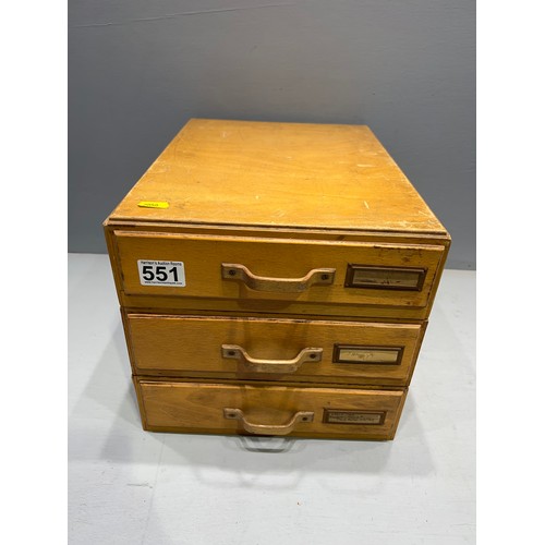 551 - Multi drawer filer chest