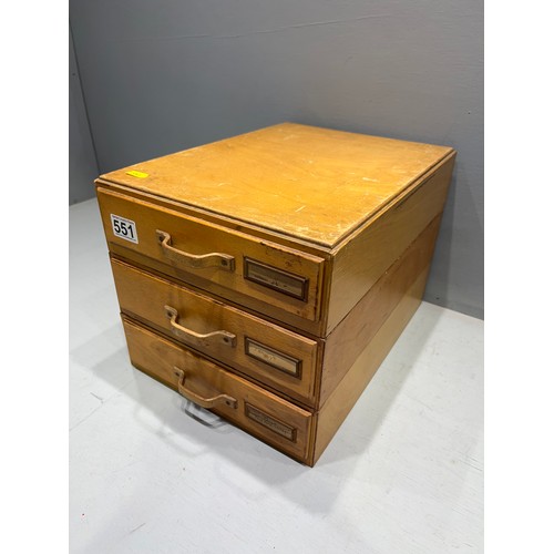 551 - Multi drawer filer chest