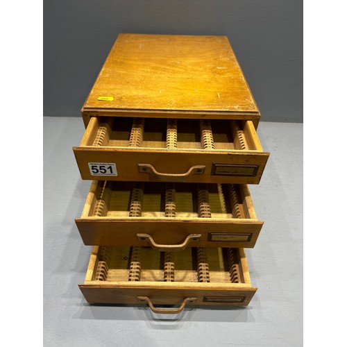 551 - Multi drawer filer chest