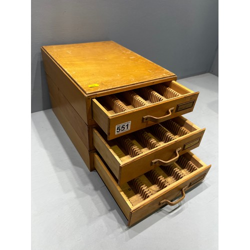 551 - Multi drawer filer chest