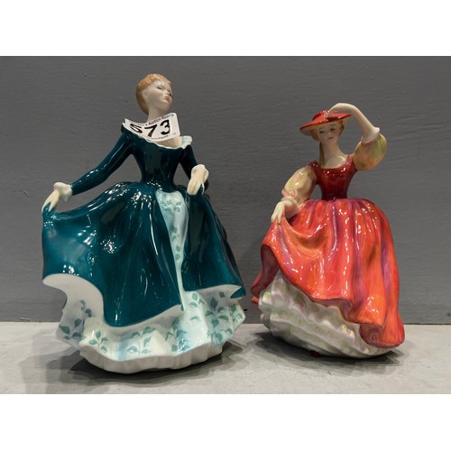 573 - 2 Royal Doulton figures