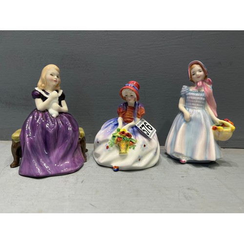 576 - 3 Royal Doulton figures