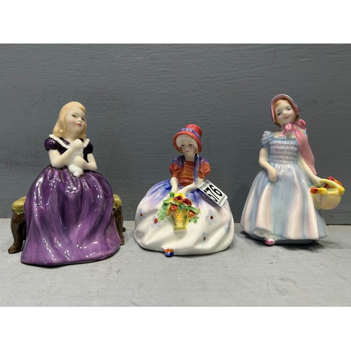 576 - 3 Royal Doulton figures