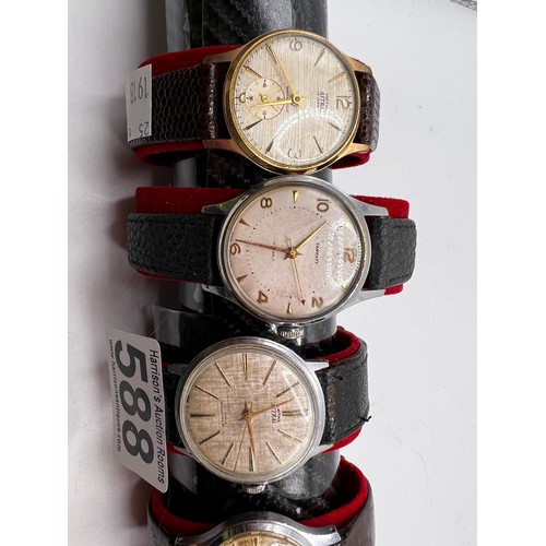 588 - 5 Vintage gents watches