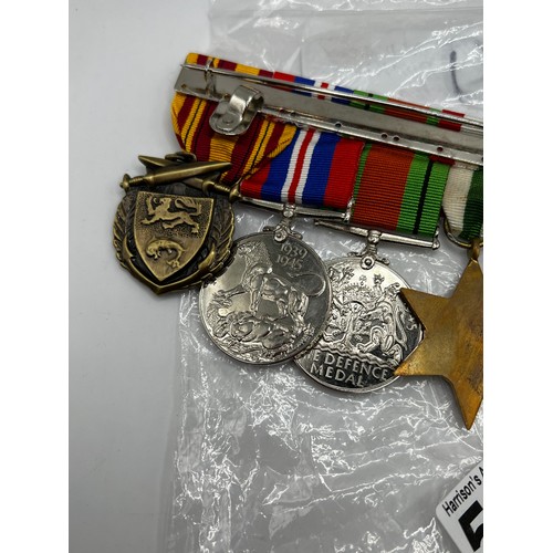 598 - WW2 Veterans medal bar 6 medals in total