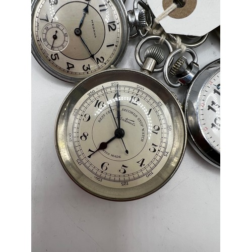 600c - 6 pocket watches silver etc