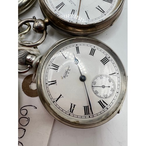 600e - 4 pocket watches silver etc