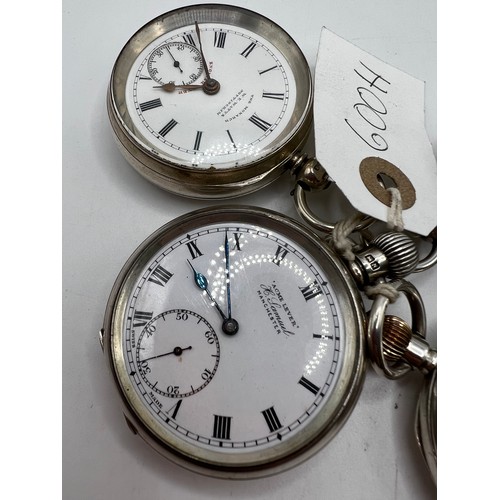 600h - 4 silver pocket watches