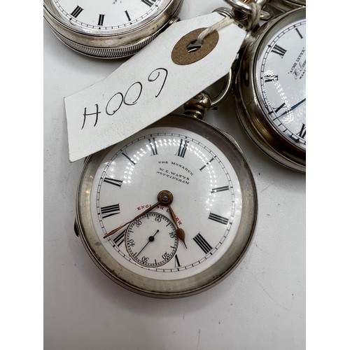 600h - 4 silver pocket watches