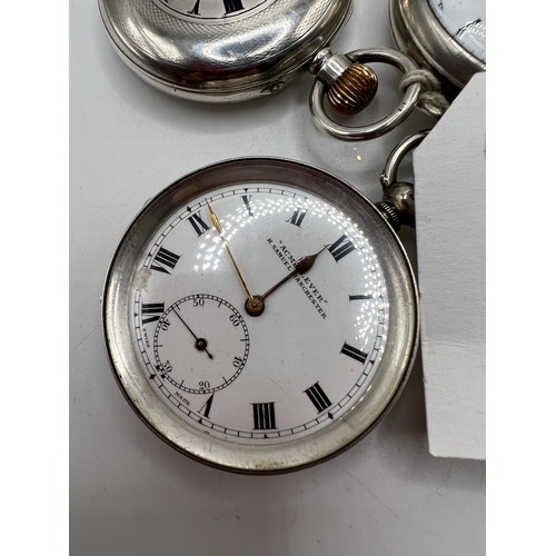 600h - 4 silver pocket watches