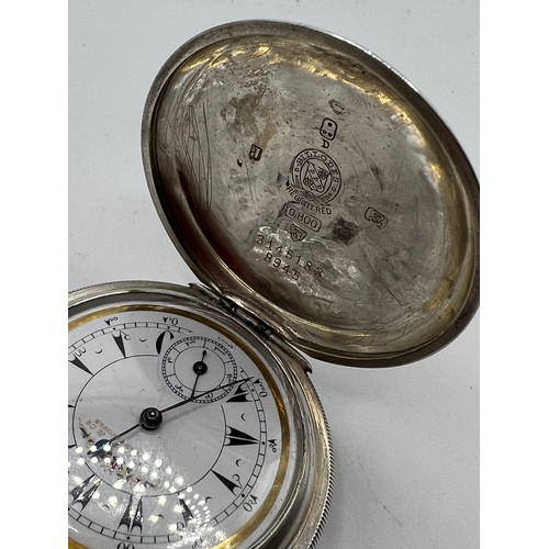 600o - 2 silver pocket watches 1 ticking away