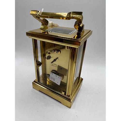 600q - brass carriage clock ticking away